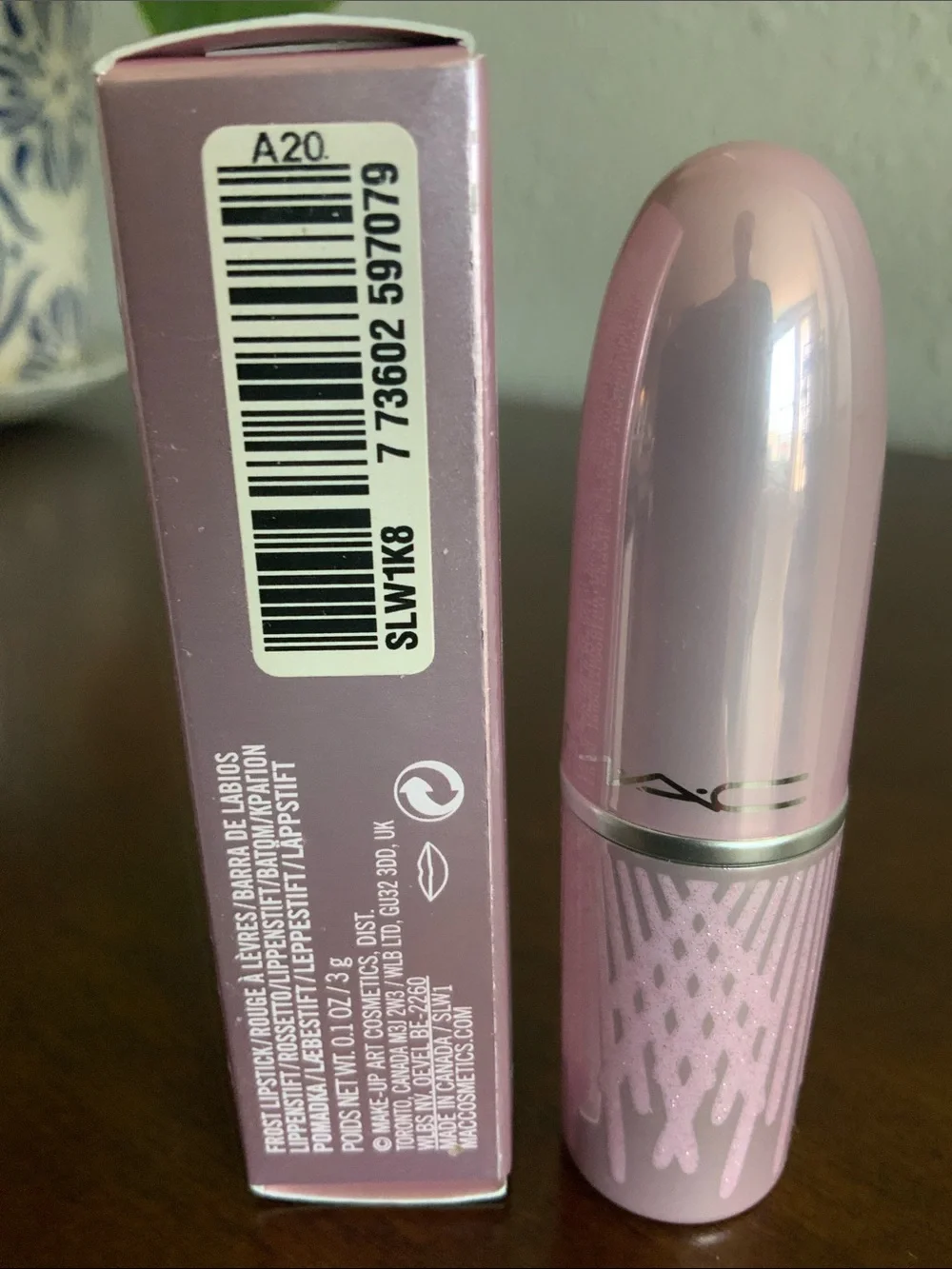 MAC Cosmetics Ice Ice Baby Pink Frost Lipstick RARE Discontinued